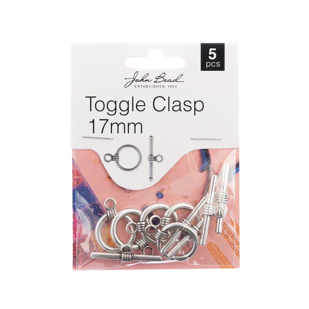 John Bead Must Have Findings 17mm Toggle Clasp, 5ct.